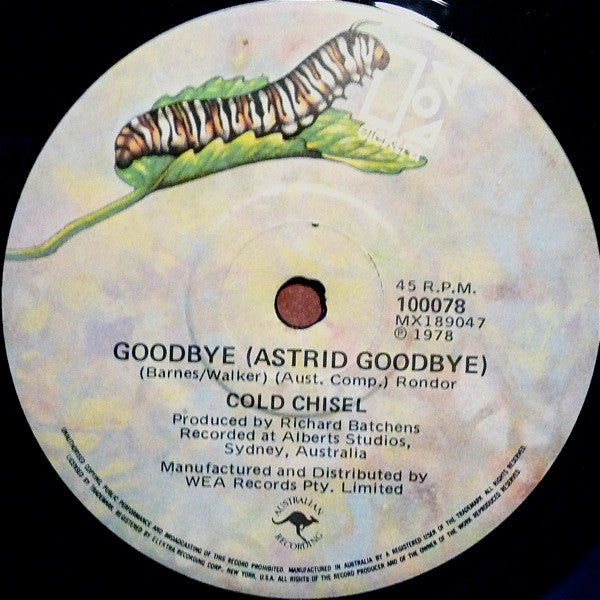 Cold Chisel : Goodbye (Astrid Goodbye) / Georgia On My Mind (7", Single)