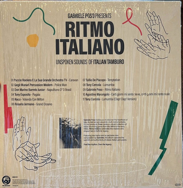 Gabriele Poso Presents Various : Ritmo Italiano (Unspoken Sounds Of Italian Tamburo) (LP, Comp)