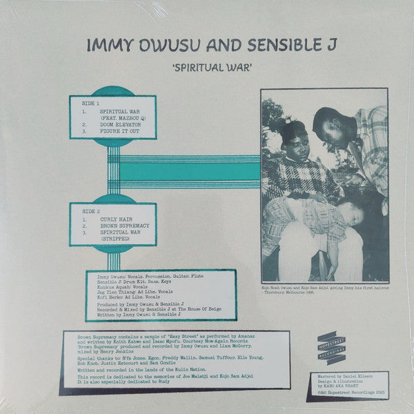 Immy Owusu and Sensible J : Spiritual War (10", MiniAlbum)