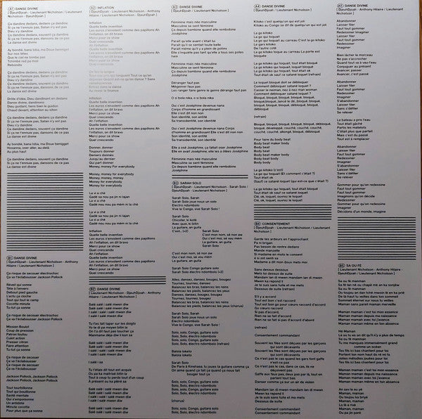 Djeuhdjoah & Lieutenant Nicholson : Danses Divine (LP, Album, whi)