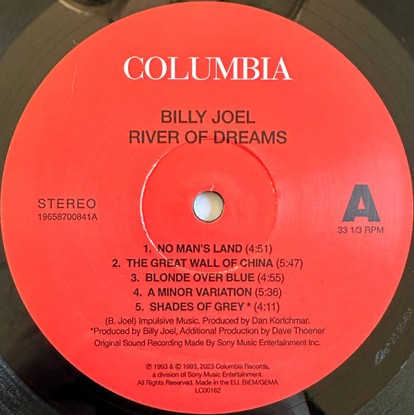 Billy Joel : River Of Dreams (LP, Album, RE)