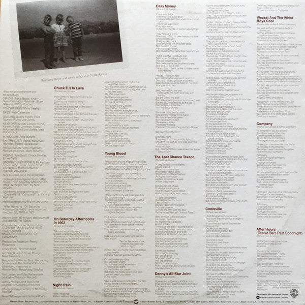 Rickie Lee Jones : Rickie Lee Jones (LP, Album, RE)