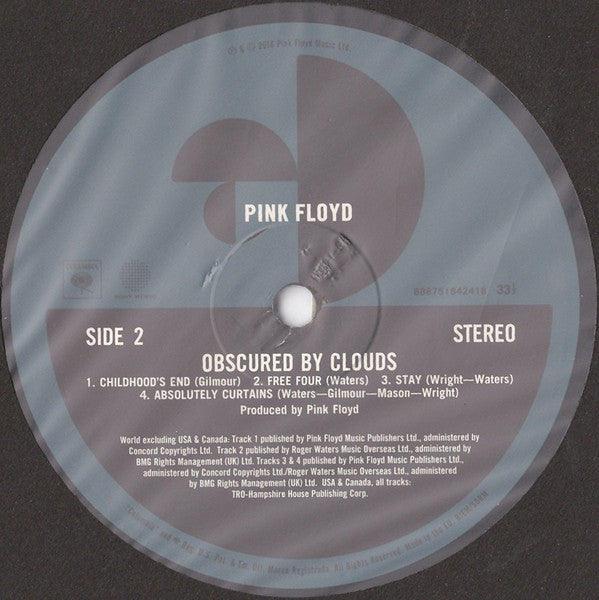 Pink Floyd : Obscured By Clouds (LP, Album, RE, RM, 180)
