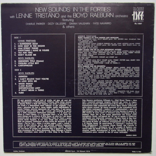 Lennie Tristano And The Boyd Raeburn Orchestra* : New Sounds In The Forties (LP, Comp)