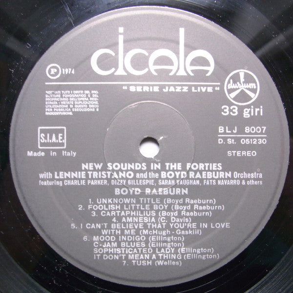 Lennie Tristano And The Boyd Raeburn Orchestra* : New Sounds In The Forties (LP, Comp)