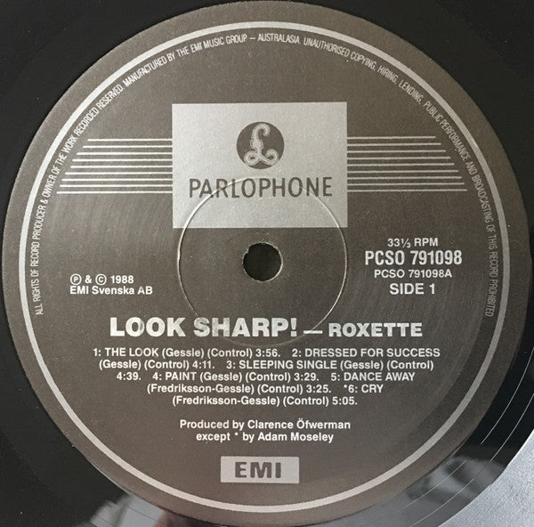 Roxette : Look Sharp! (LP, Album)