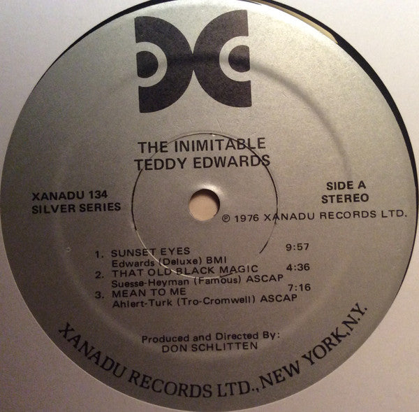 Teddy Edwards : The Inimitable (LP, Album)