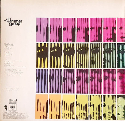 Jan Hammer Group : Melodies (LP, Album)