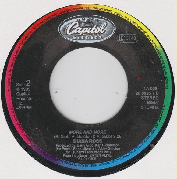 Diana Ross : Chain Reaction (7", Single)