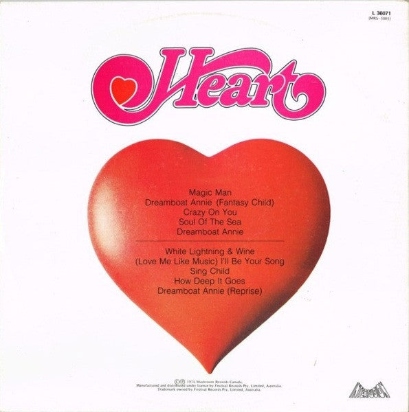 Heart : Dreamboat Annie (LP, Album)