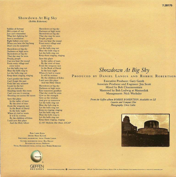 Robbie Robertson : Showdown At Big Sky (7", Single)