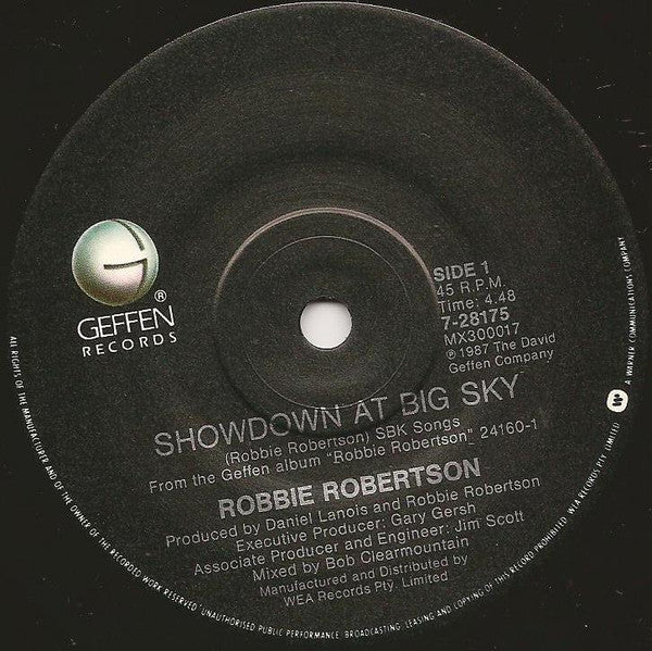 Robbie Robertson : Showdown At Big Sky (7", Single)