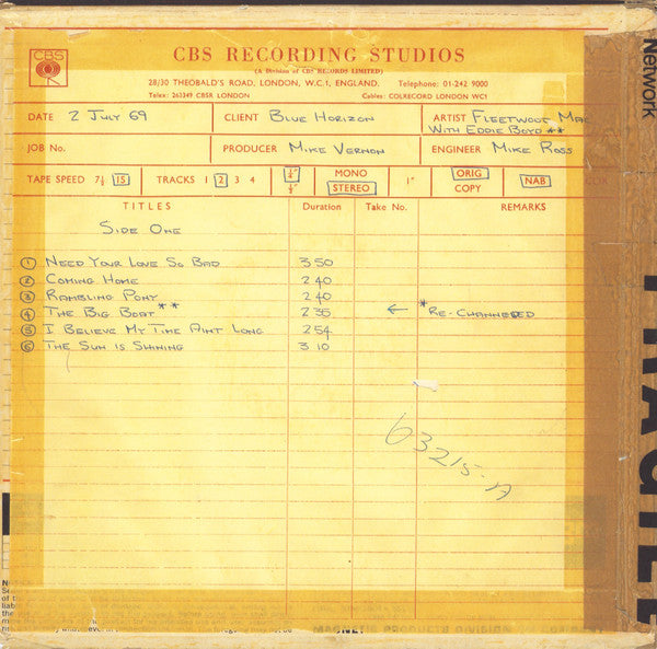 Fleetwood Mac : The Pious Bird Of Good Omen (LP, Comp, RE, RM, 180)
