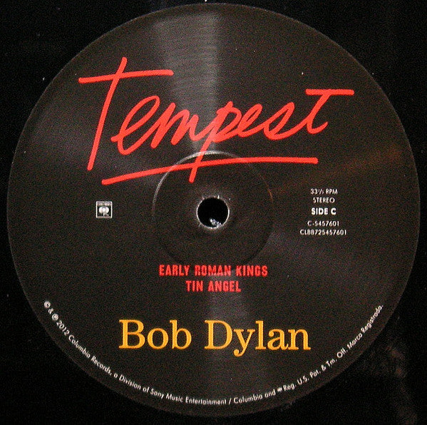 Bob Dylan : Tempest (2xLP, Album, 180 + CD, Album)