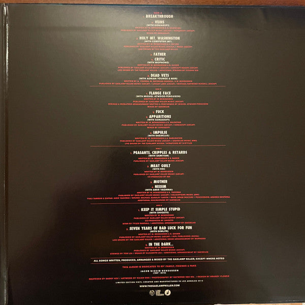 The Gaslamp Killer : Breakthrough (2x10", Album, Ltd)
