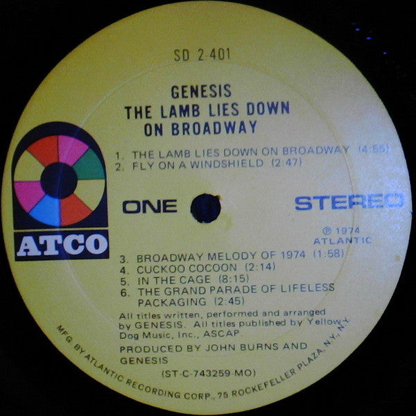 Genesis : The Lamb Lies Down On Broadway (2xLP, Album, Mon)
