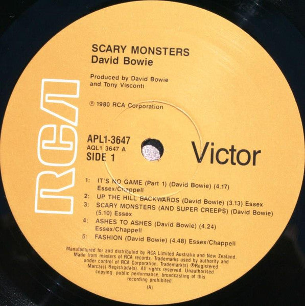 David Bowie : Scary Monsters (LP, Album)
