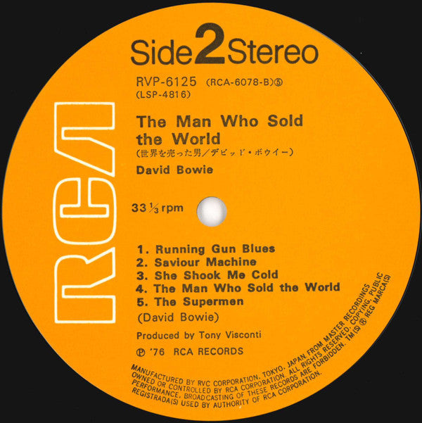 David Bowie : The Man Who Sold The World (LP, Album, RE)