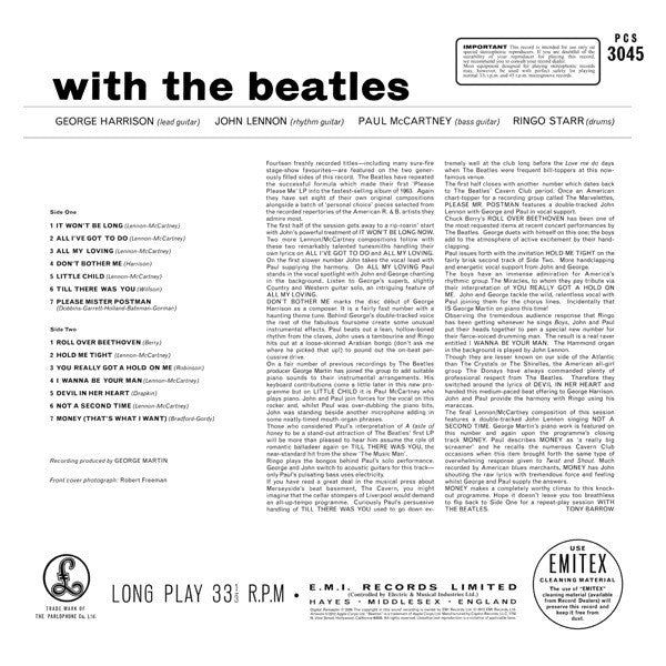 The Beatles : With The Beatles (LP, Album, RE, RM, 180)