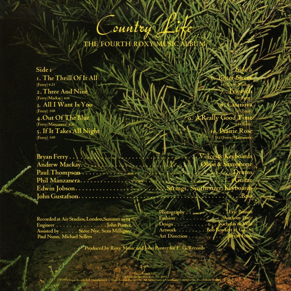 Roxy Music : Country Life (LP, Album, RE, 180)