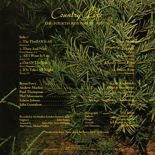 Roxy Music : Country Life (LP, Album, RE, 180)