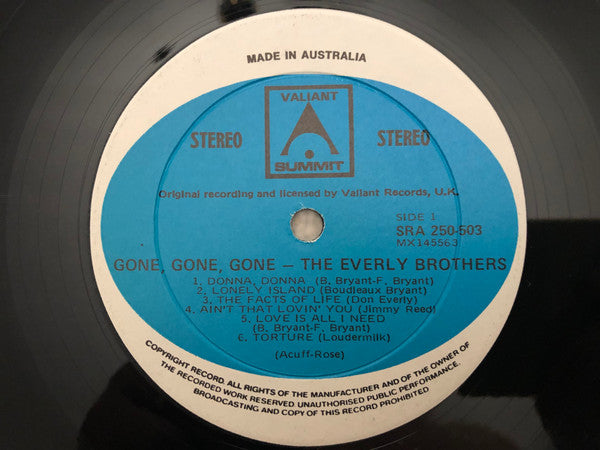 Everly Brothers : Gone, Gone, Gone (LP, Album, RE)