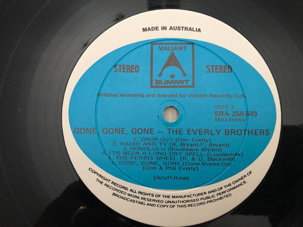 Everly Brothers : Gone, Gone, Gone (LP, Album, RE)