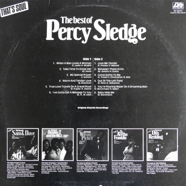 Percy Sledge : The Best Of Percy Sledge (LP, Comp)