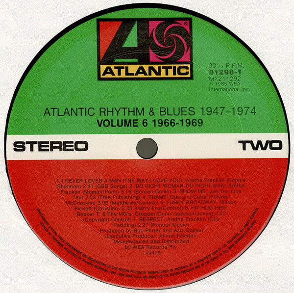 Various : Atlantic Rhythm & Blues 1947-1974 (Volume 6 1966-1969) (2xLP, Comp, Gat)