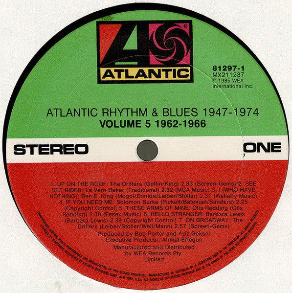 Various : Atlantic Rhythm & Blues 1947-1974 (Volume 5 1962-1966) (2xLP, Comp)