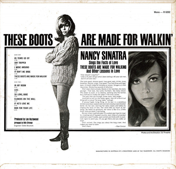 Nancy Sinatra : Boots (LP, Album, Mono)