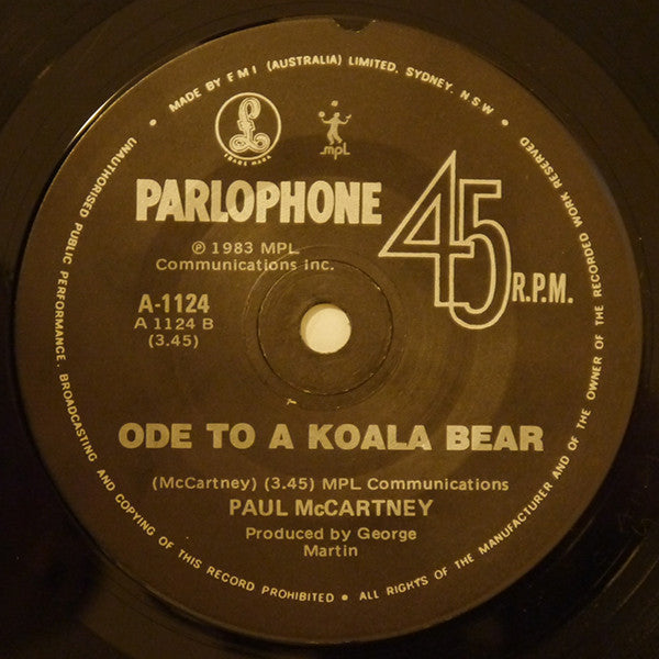 Paul McCartney And Michael Jackson : Say Say Say (7", Single)