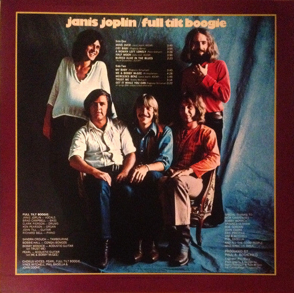 Janis Joplin : Pearl (LP, Album, RE)