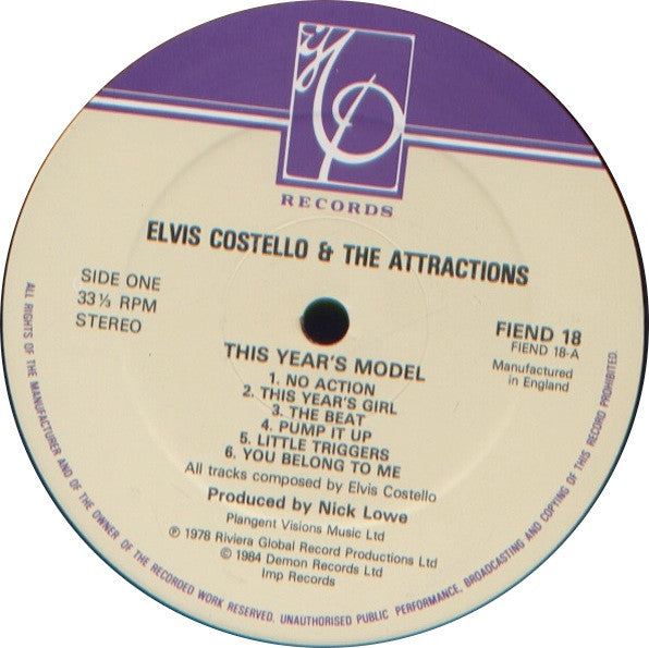 Elvis Costello : This Year's Model (LP, Album, RE)