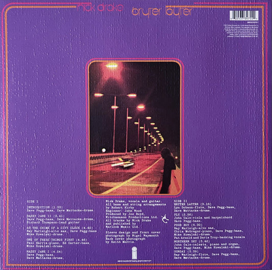 Nick Drake : Bryter Layter (LP, Album, RE, 180)