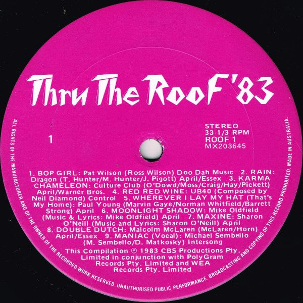 Various : Thru The Roof '83 (LP, Comp)