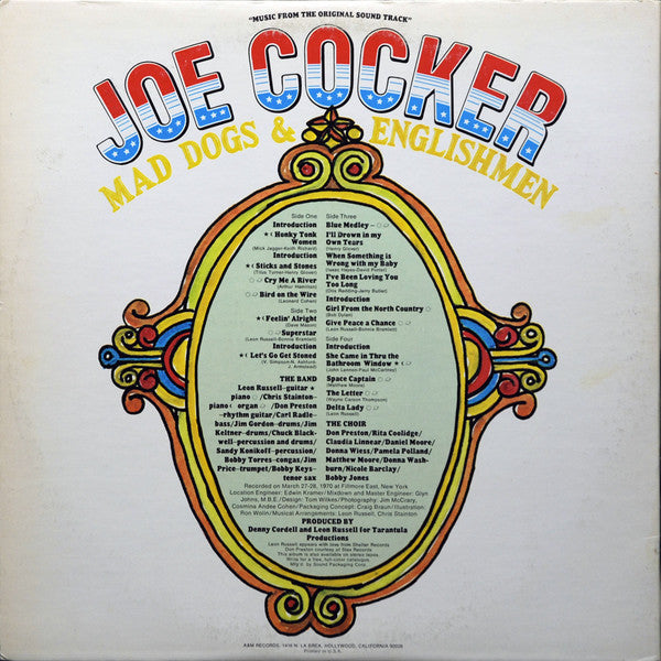Joe Cocker : Mad Dogs & Englishmen (2xLP, Album, RE, Mon)