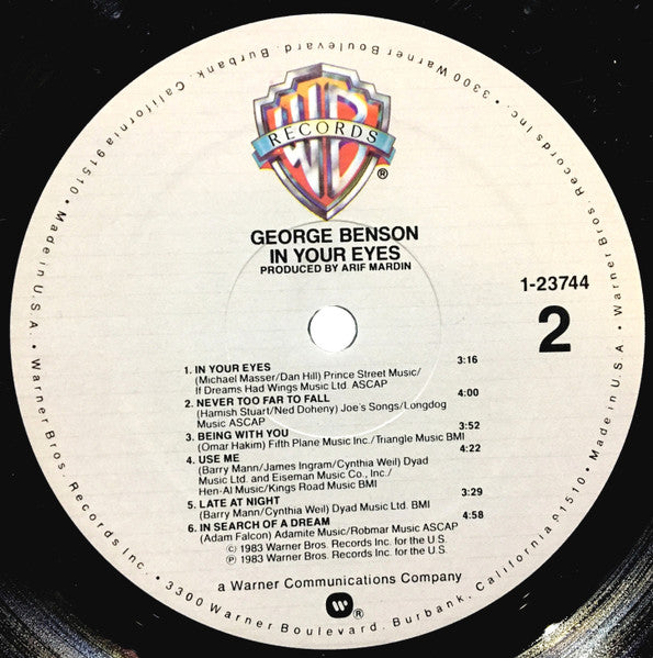 George Benson : In Your Eyes (LP, Album, Spe)