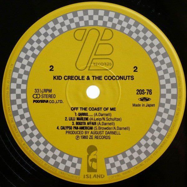 Kid Creole & The Coconuts* : Off The Coast Of Me (LP, Album)