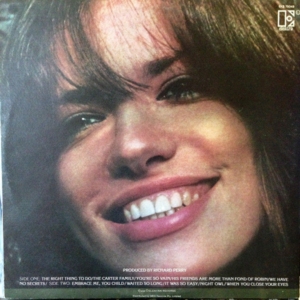 Carly Simon : No Secrets (LP, Album, Gat)