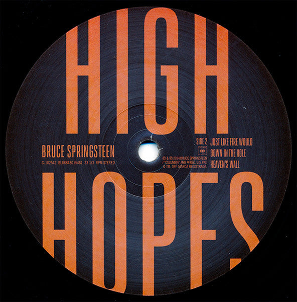 Bruce Springsteen : High Hopes (2xLP, Album, 180 + CD, Album)