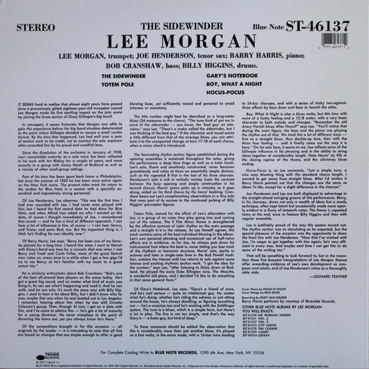 Lee Morgan : The Sidewinder (LP, Album, RE, 180)