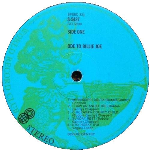 Bobbie Gentry : Ode To Billie Joe (LP, Album, Club)