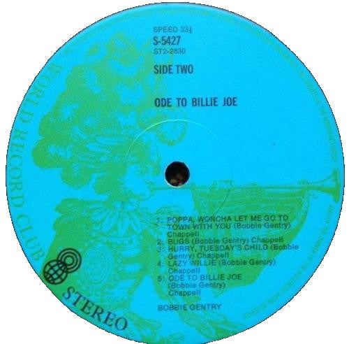 Bobbie Gentry : Ode To Billie Joe (LP, Album, Club)