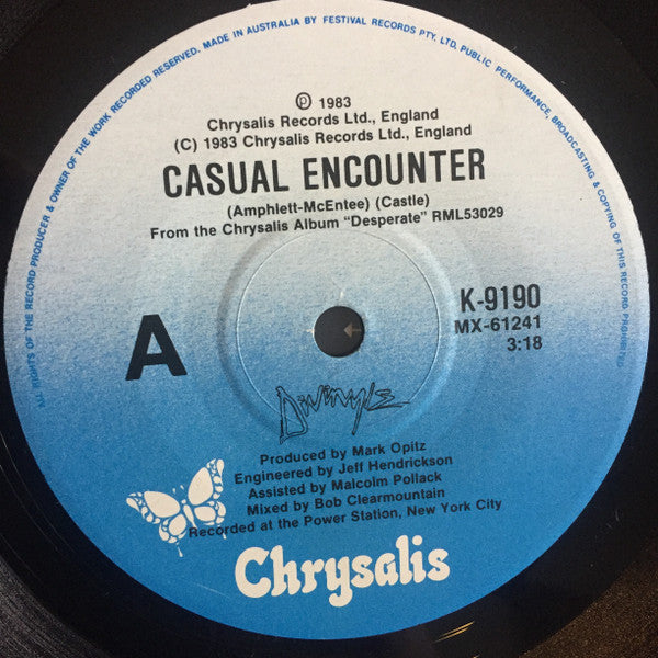 Divinyls : Casual Encounter (7", Ltd, Pos)