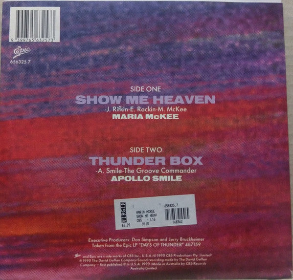 Maria McKee : Show Me Heaven (7", Single, M/Print)