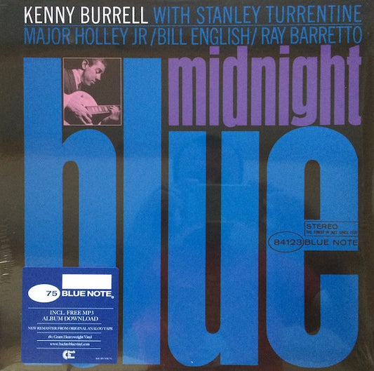 Kenny Burrell : Midnight Blue (LP, Album, RE, RM, 180)
