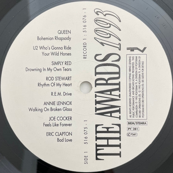 Various : The Awards 1993 (34 Classic Hits From The 1993 Brit Awards) (2xLP, Comp)