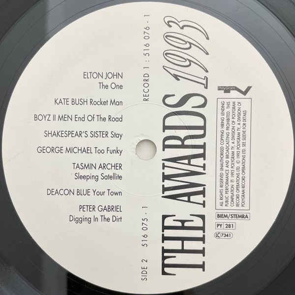 Various : The Awards 1993 (34 Classic Hits From The 1993 Brit Awards) (2xLP, Comp)