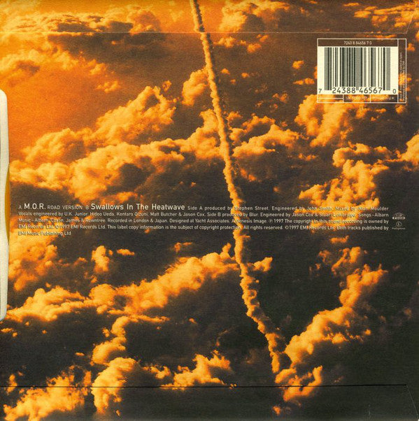 Blur : M.O.R. (7", Single, Ltd, Ora)